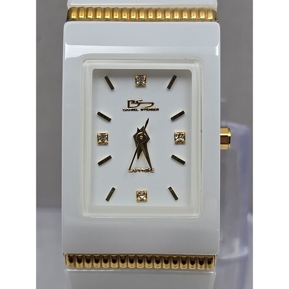 Daniel Steiger Cobra Blanco White Gold Ceramic Sapphire Womens Watch New Battery main image 6